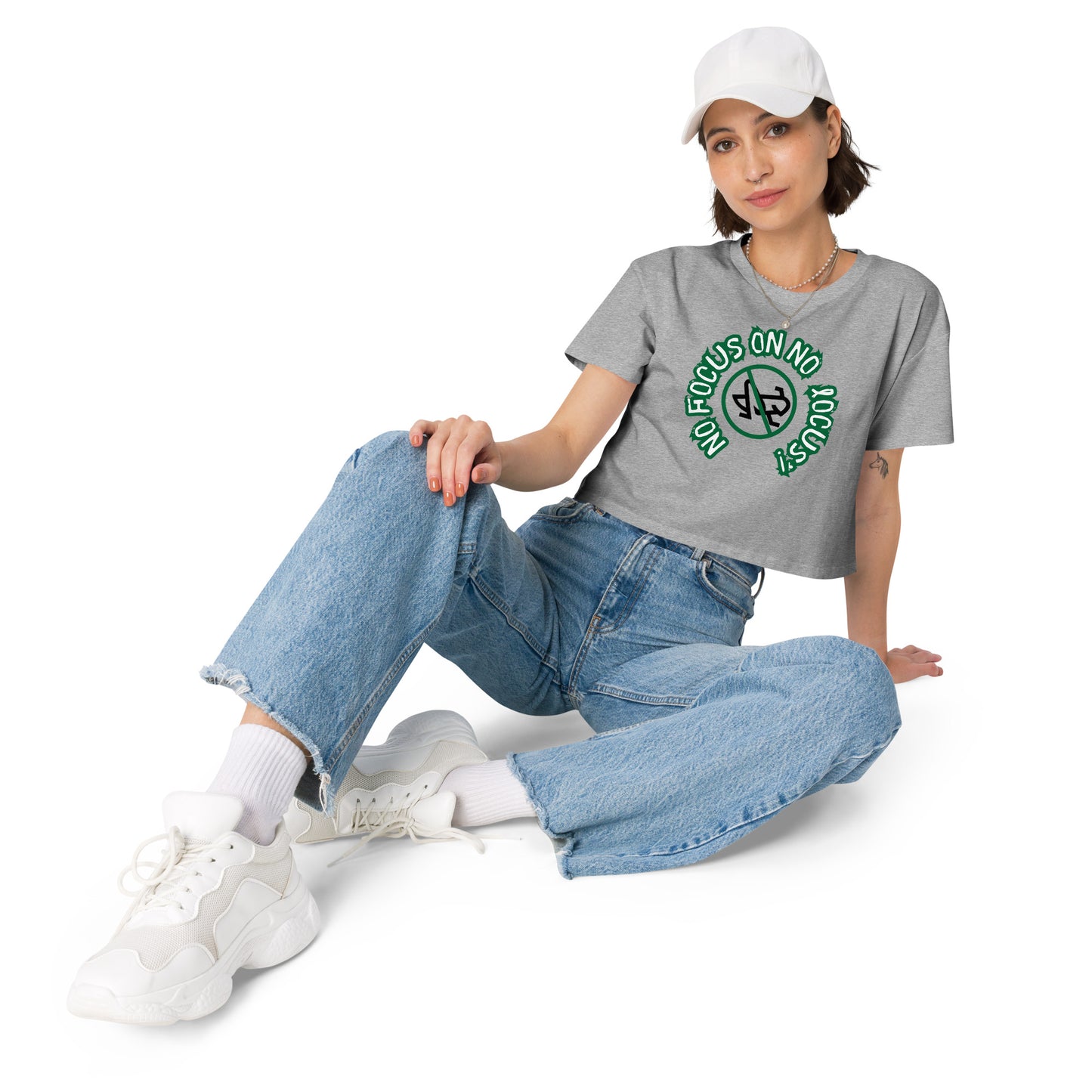 HTK NO LOCUS' Women’s crop top - Green