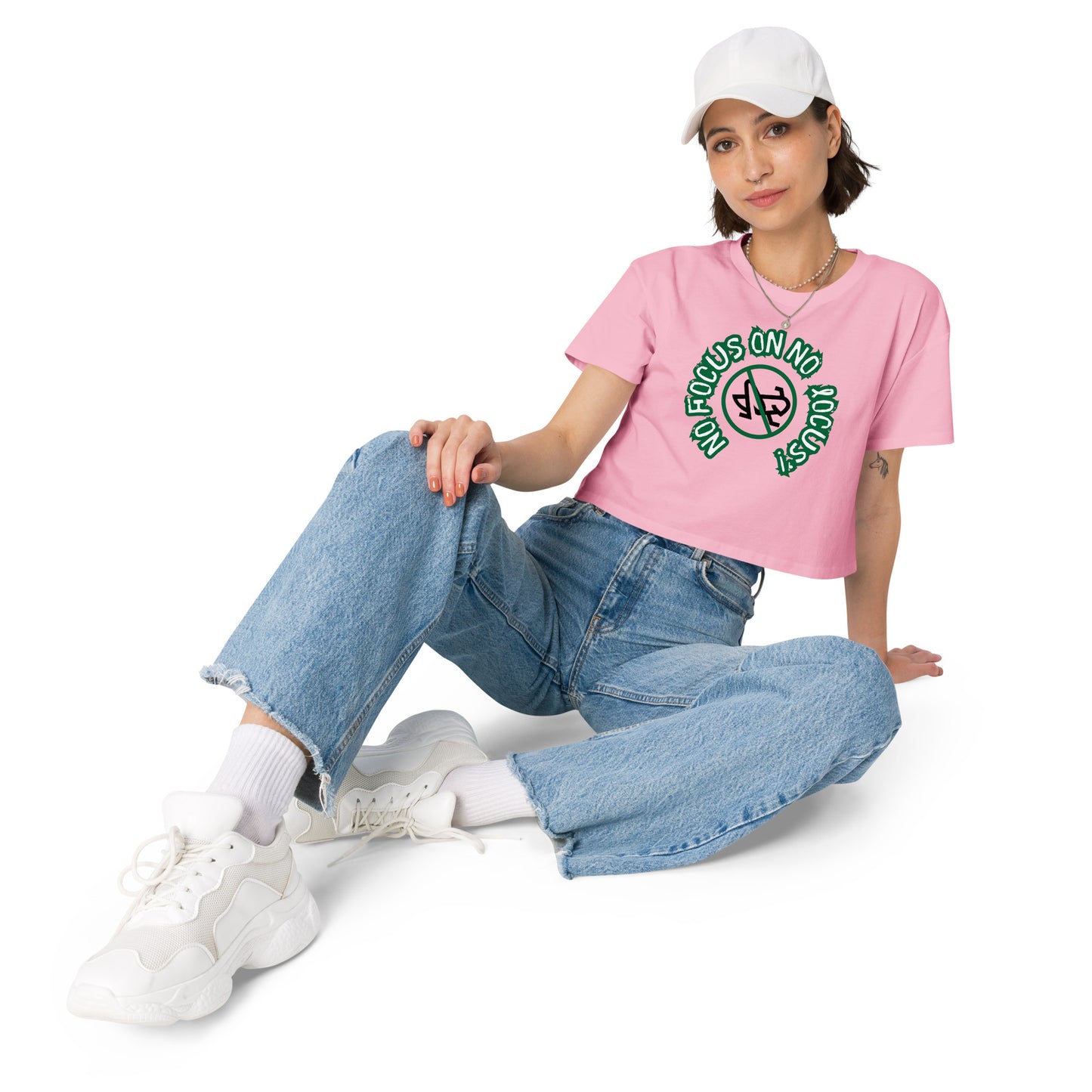 HTK NO LOCUS' Women’s crop top - Green