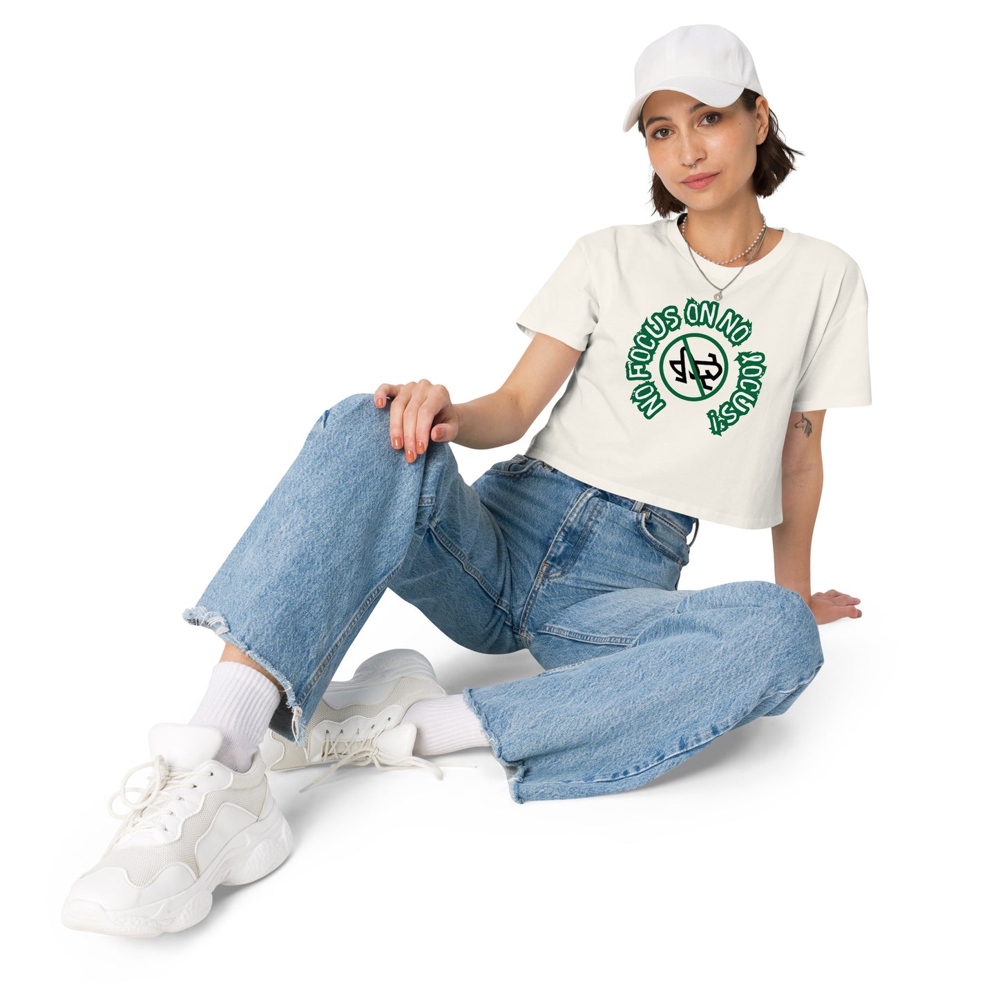 HTK NO LOCUS' Women’s crop top - Green