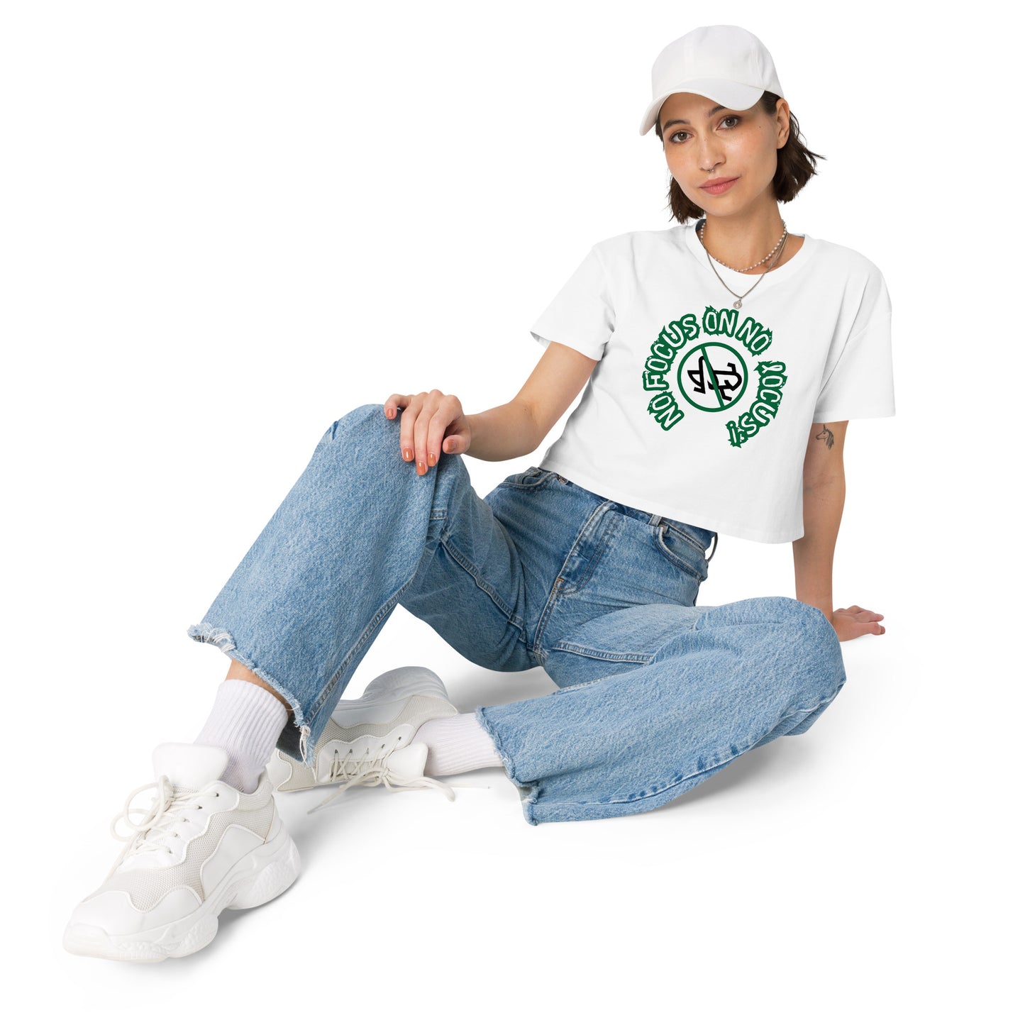 HTK NO LOCUS' Women’s crop top - Green