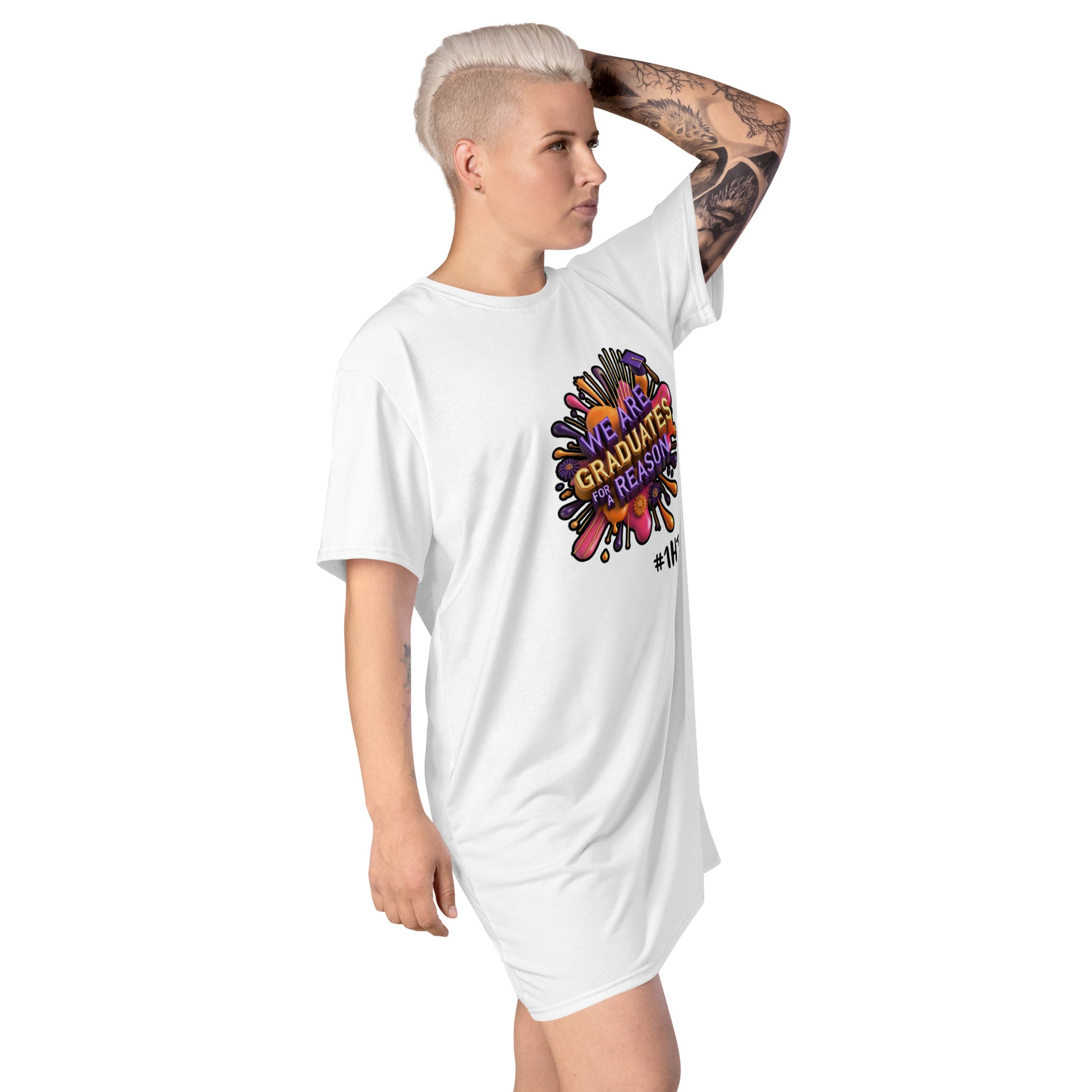 GRADUATES FOR A REASON HTK T-shirt dress HTK Digital Designs GRADUATES FOR A REASON HTK T-shirt dress HTK Digital Designs