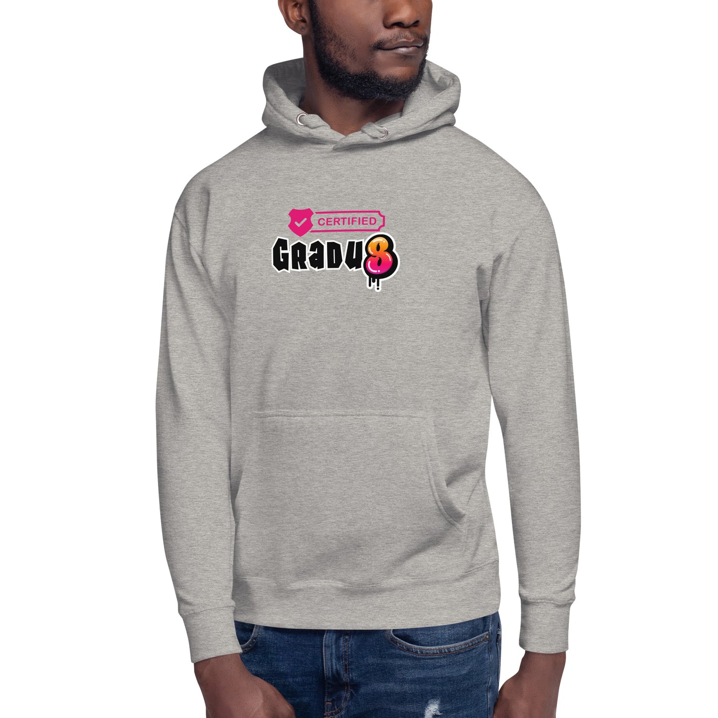 HTK GRADU8 HOODIE - PINK CERTIFIED