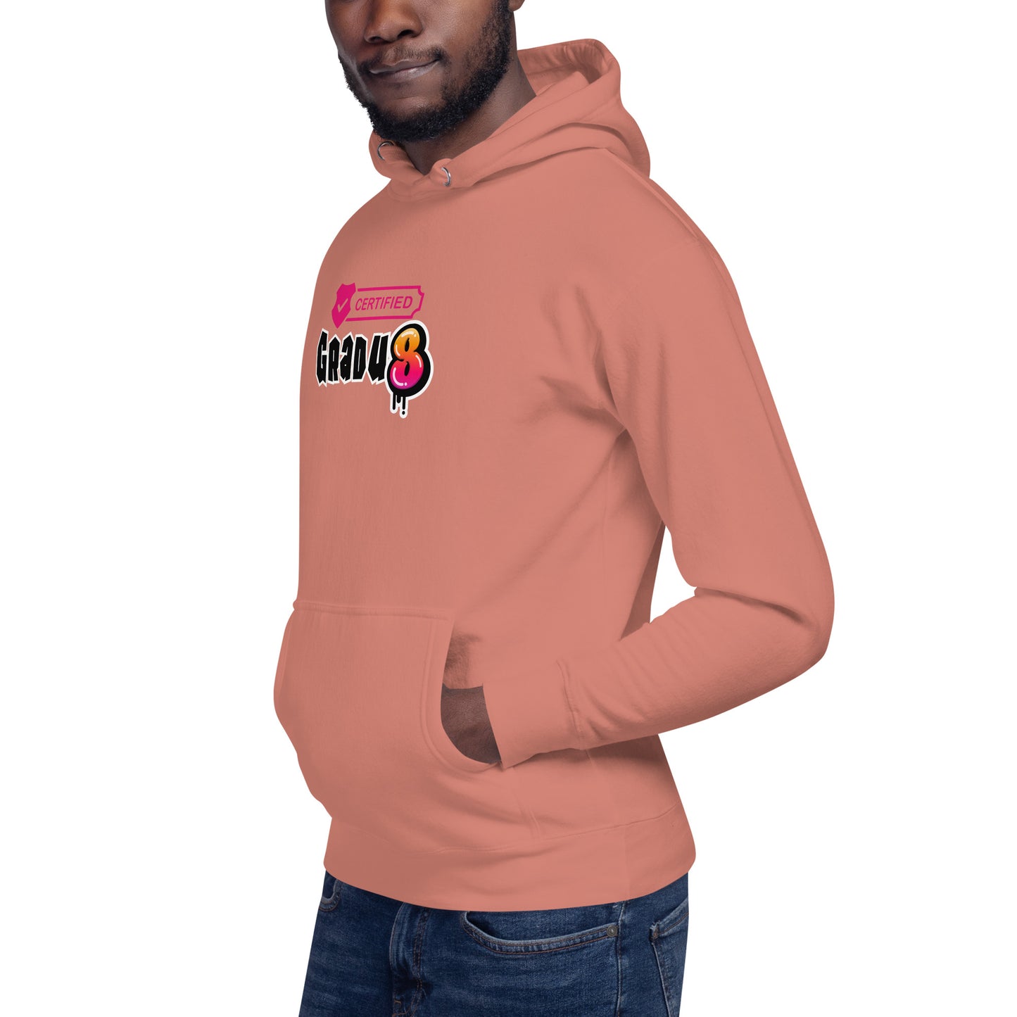 HTK GRADU8 HOODIE - PINK CERTIFIED