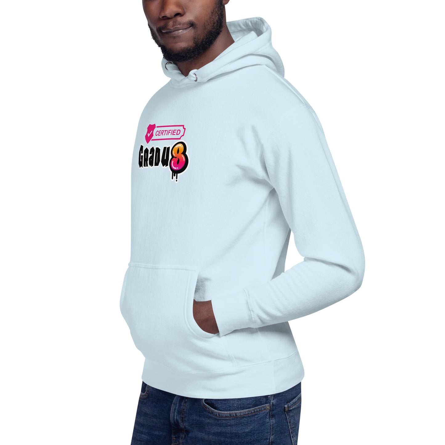 HTK GRADU8 HOODIE - PINK CERTIFIED