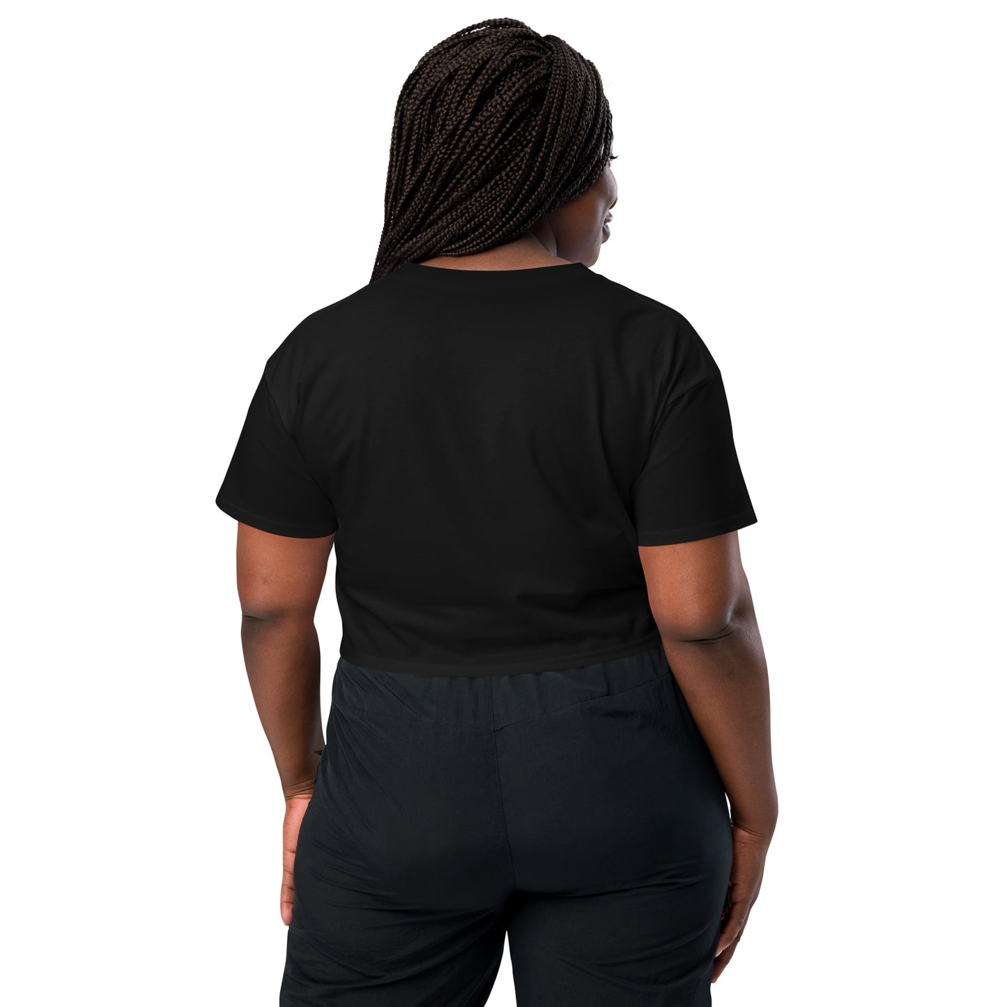 HTK NO LOCUS' Women’s crop top - Pink with White Locust