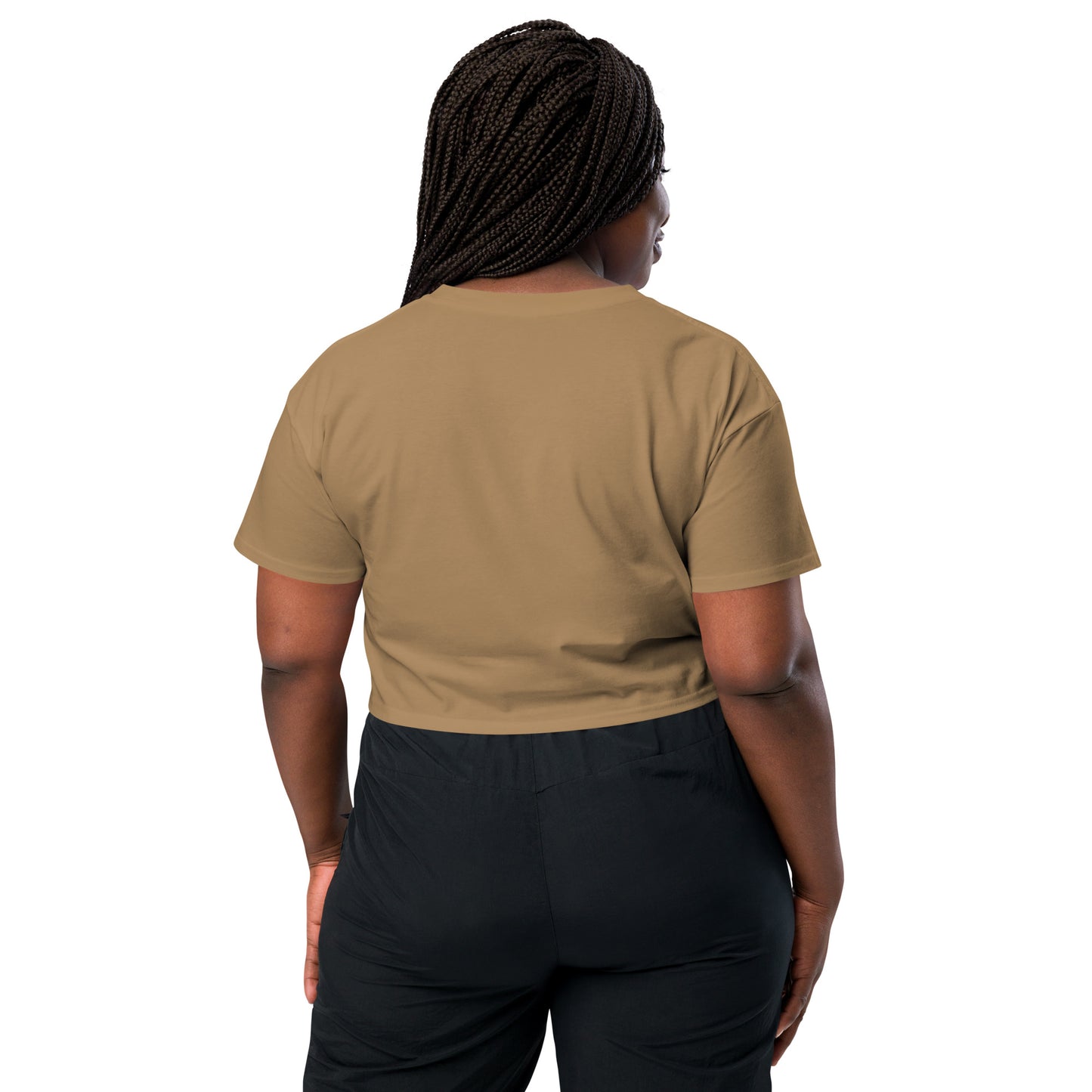 HTK NO LOCUS' Women’s crop top - Pink with White Locust