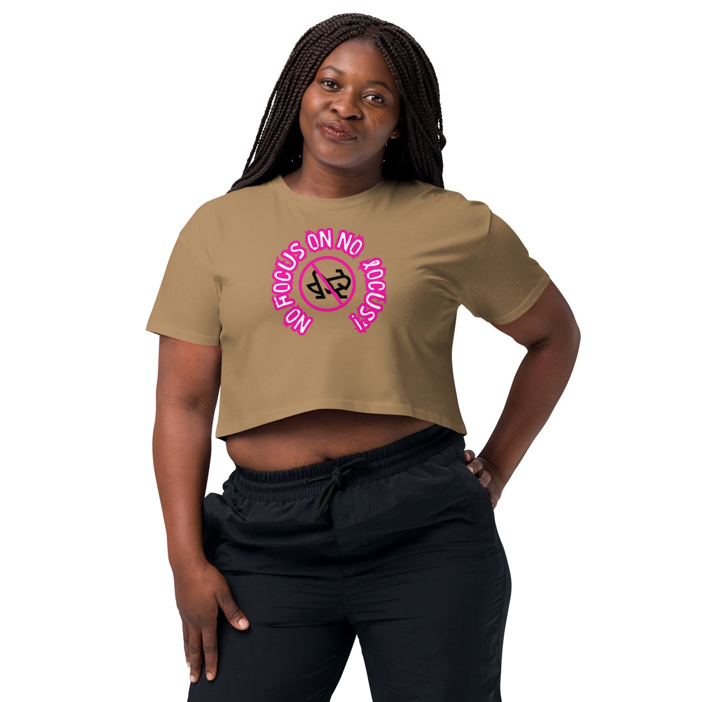 HTK NO LOCUS' Women’s crop top - Pink