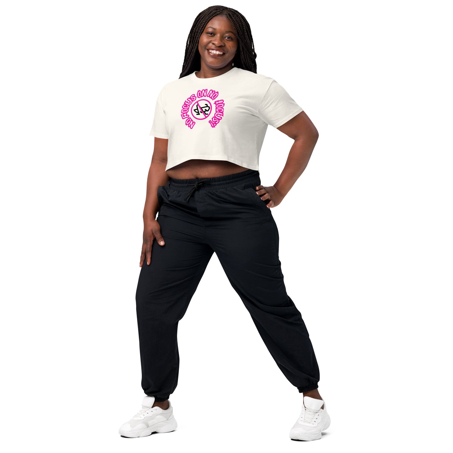 HTK NO LOCUS' Women’s crop top - Pink