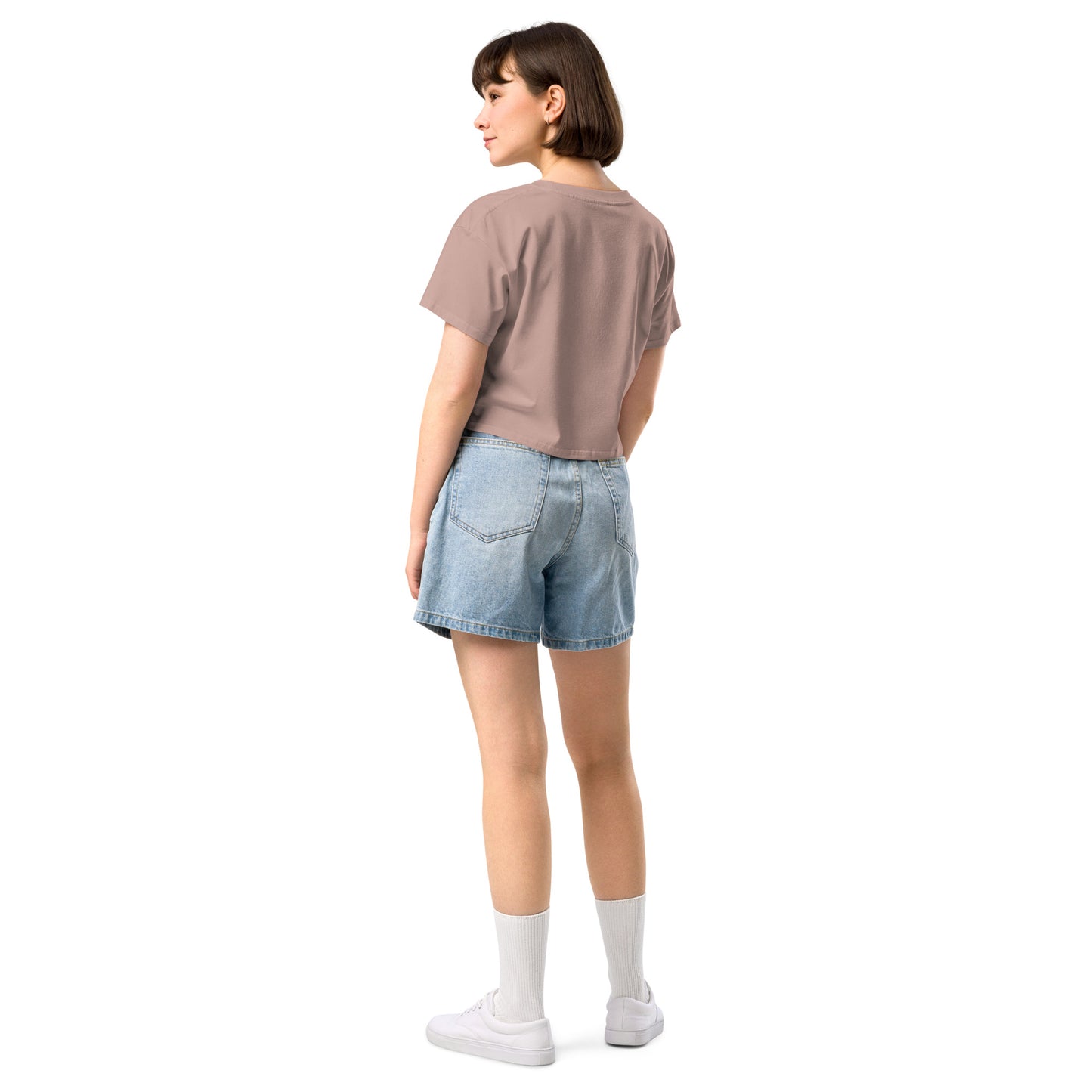 HTK NO LOCUS' Women’s crop top - Green with White Locust