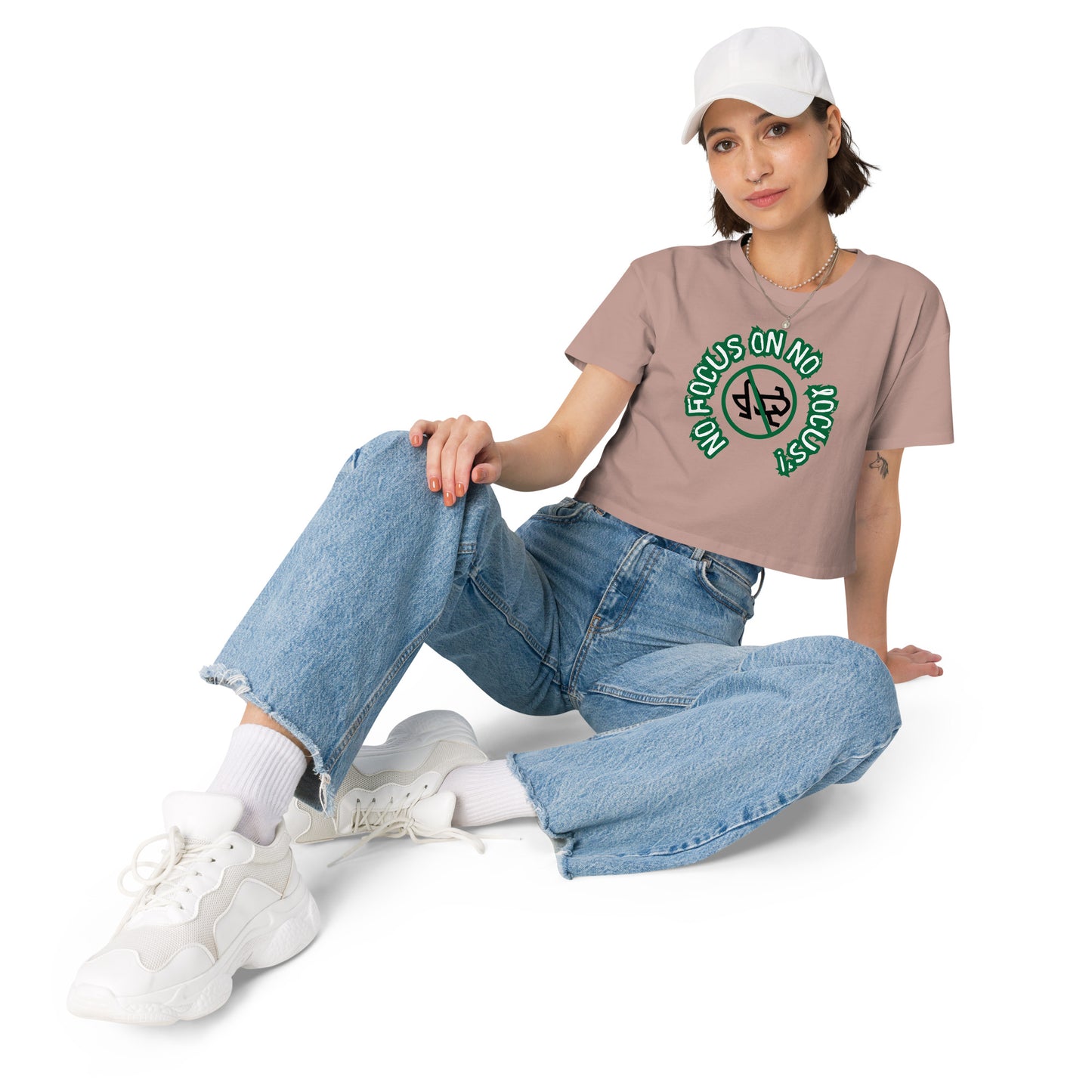 HTK NO LOCUS' Women’s crop top - Green