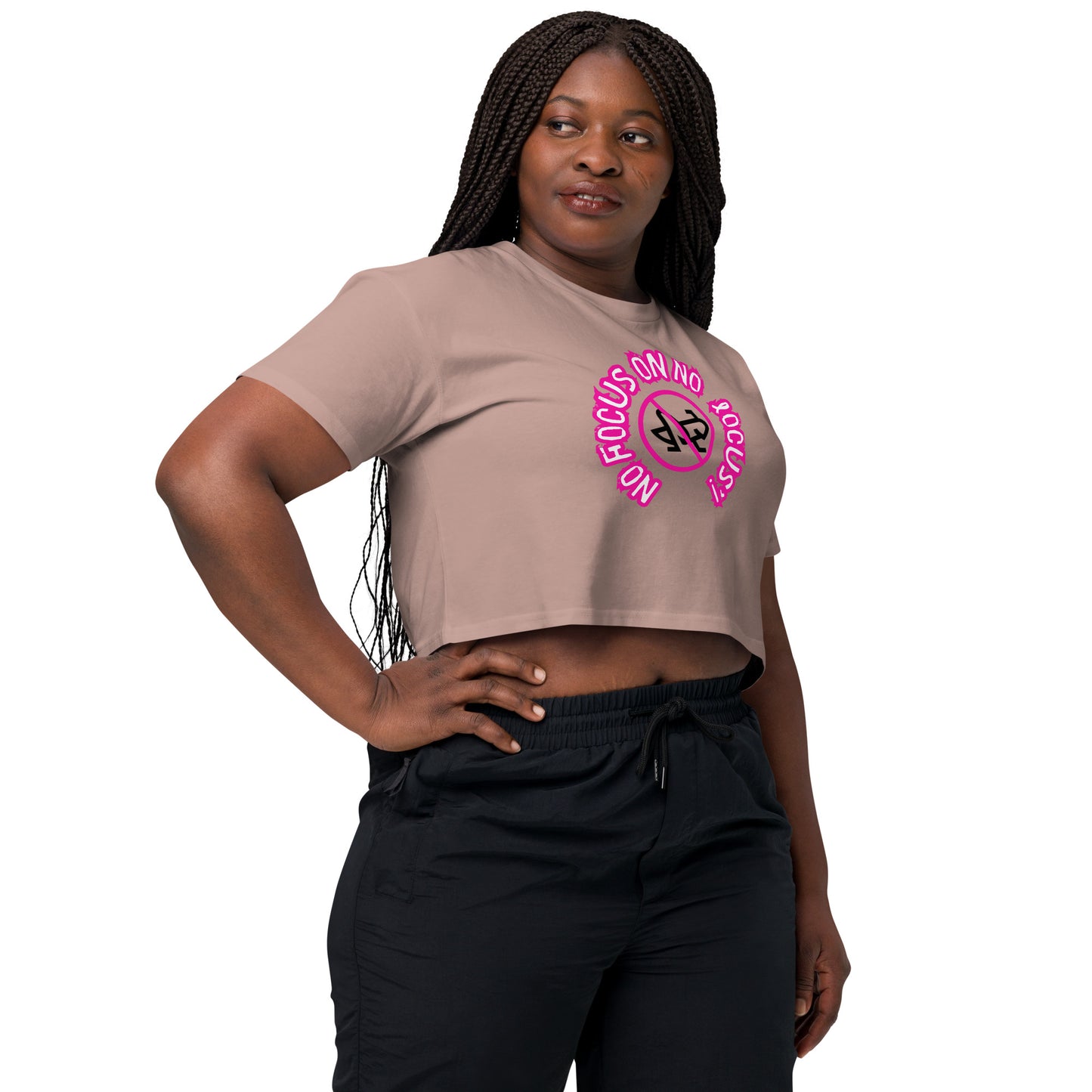 HTK NO LOCUS' Women’s crop top - Pink