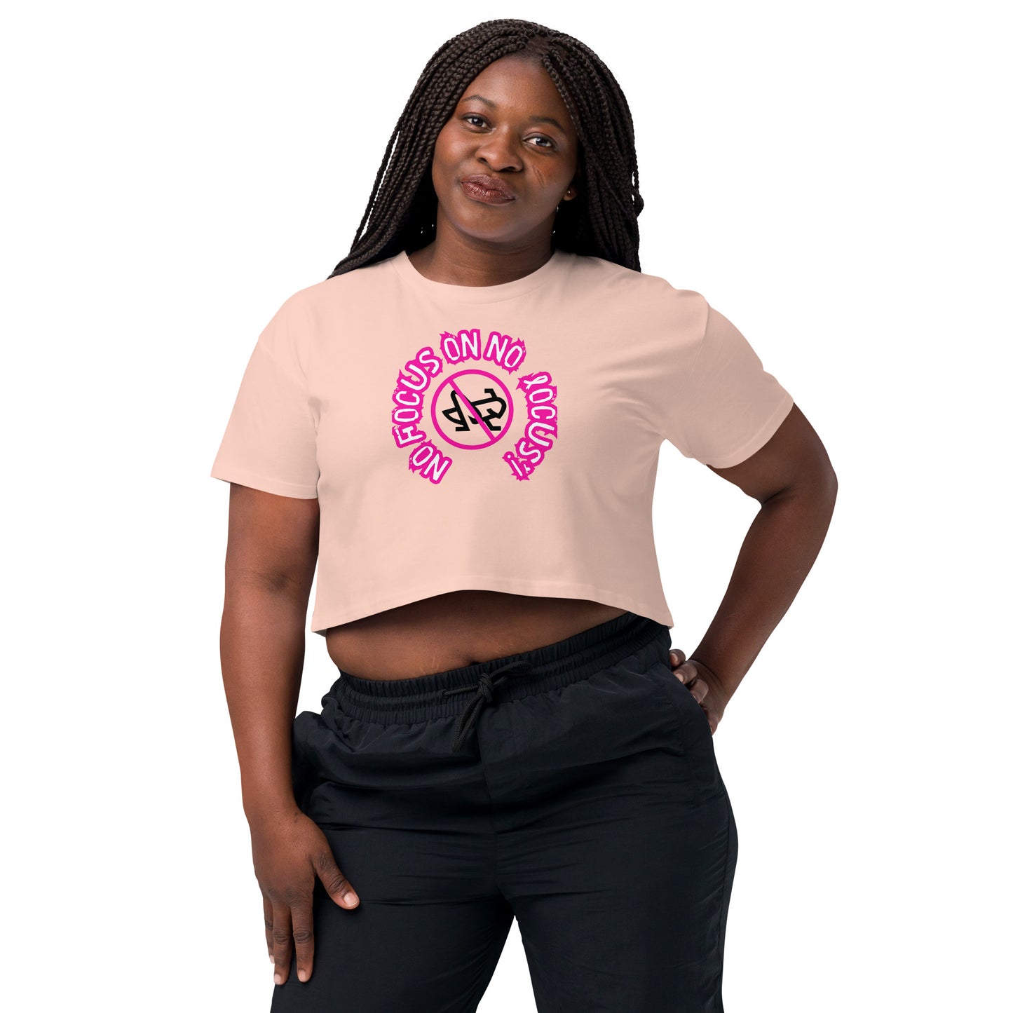 HTK NO LOCUS' Women’s crop top - Pink