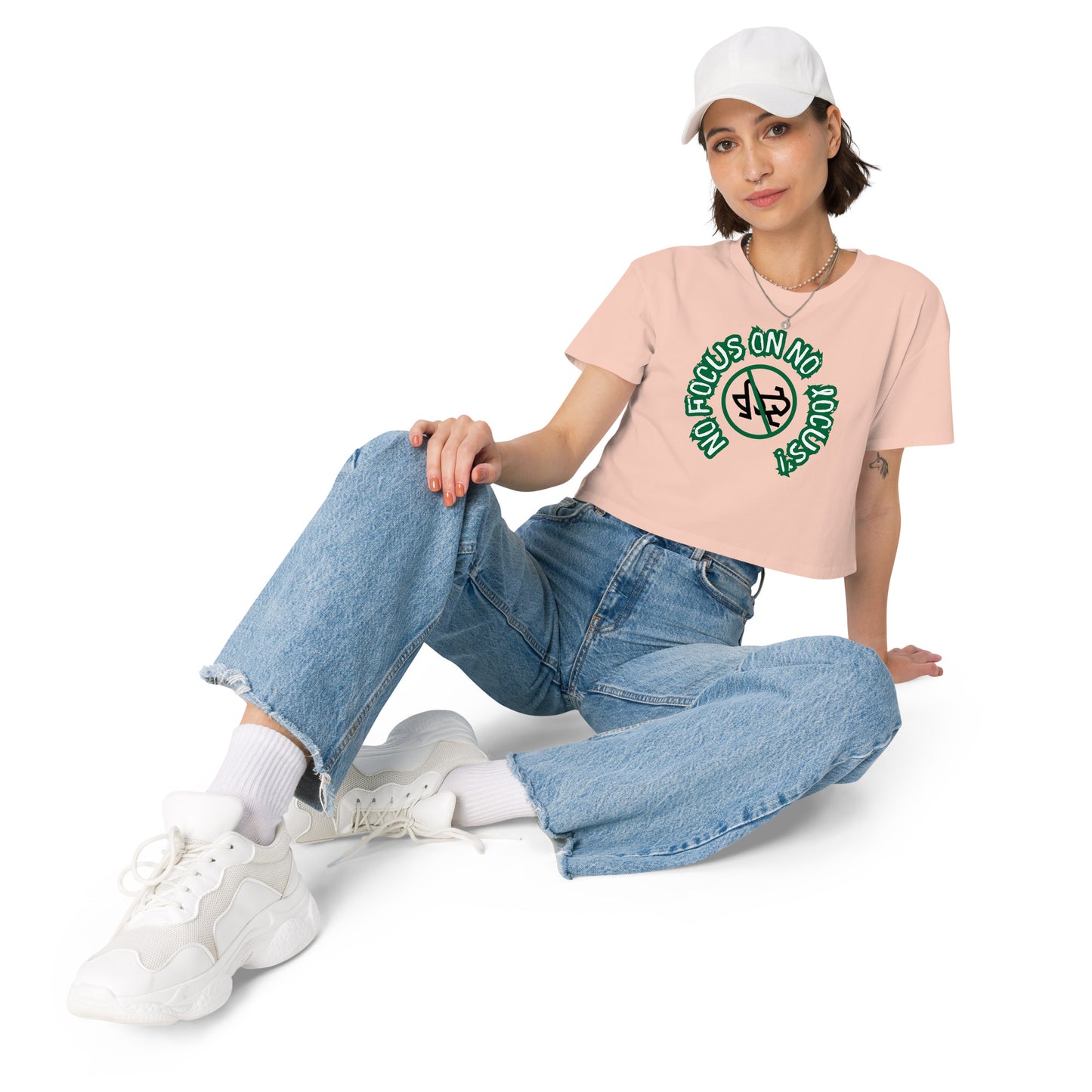 HTK NO LOCUS' Women’s crop top - Green