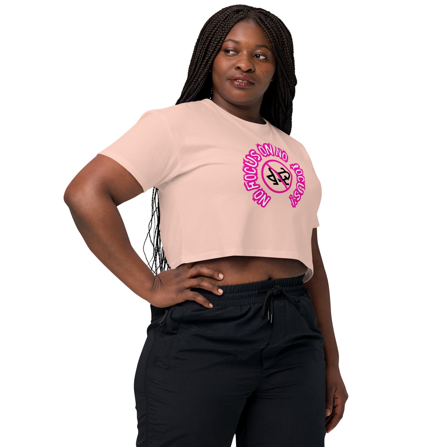 HTK NO LOCUS' Women’s crop top - Pink