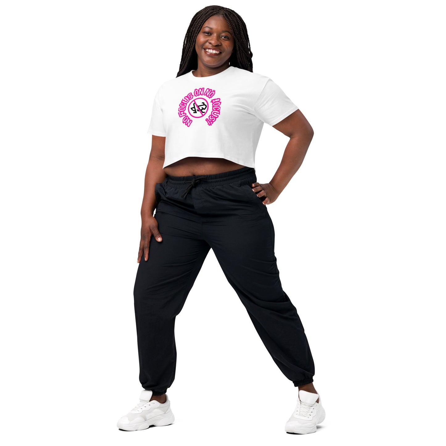 HTK NO LOCUS' Women’s crop top - Pink