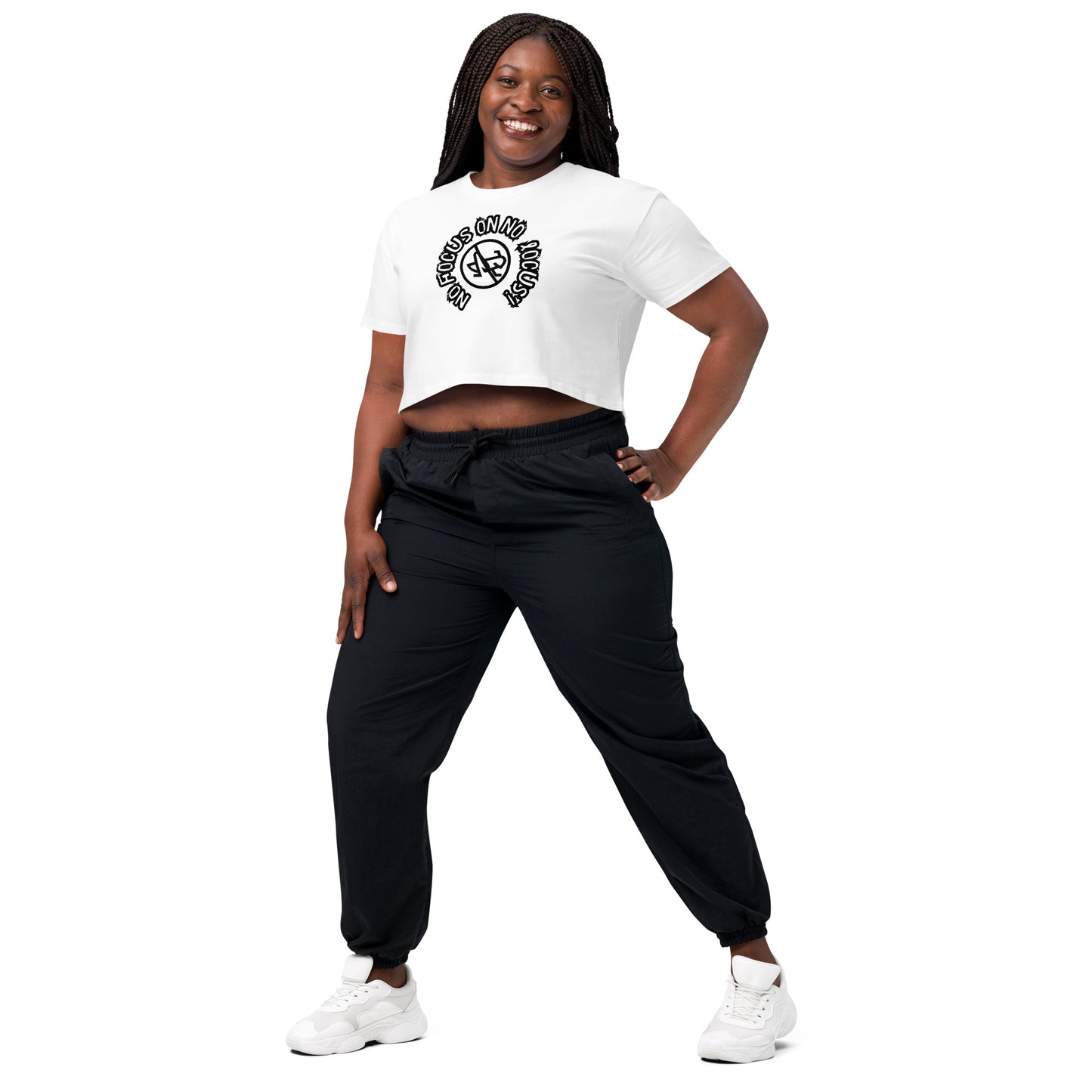 HTK NO LOCUS' Women’s crop top - Black