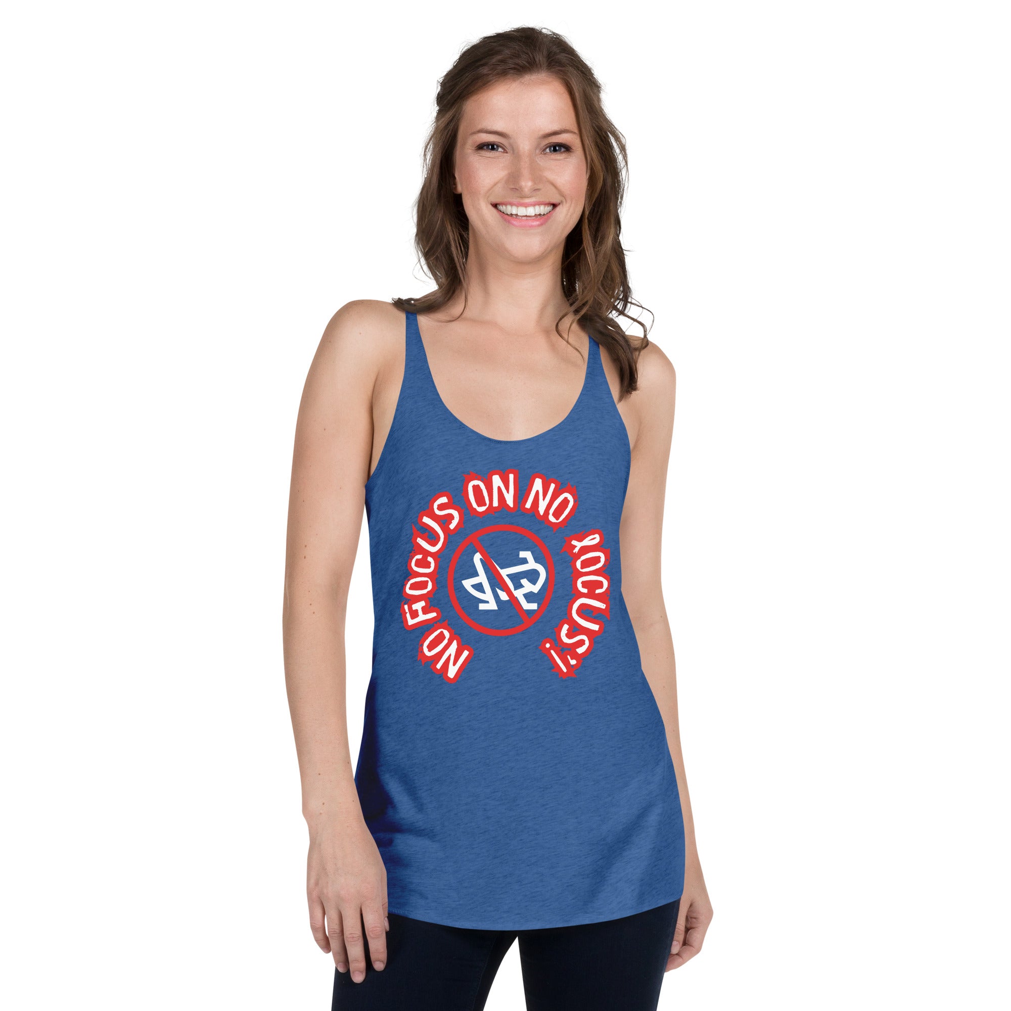 HTK NO LOCUS' Women's Racerback Tank Red with White – HTK